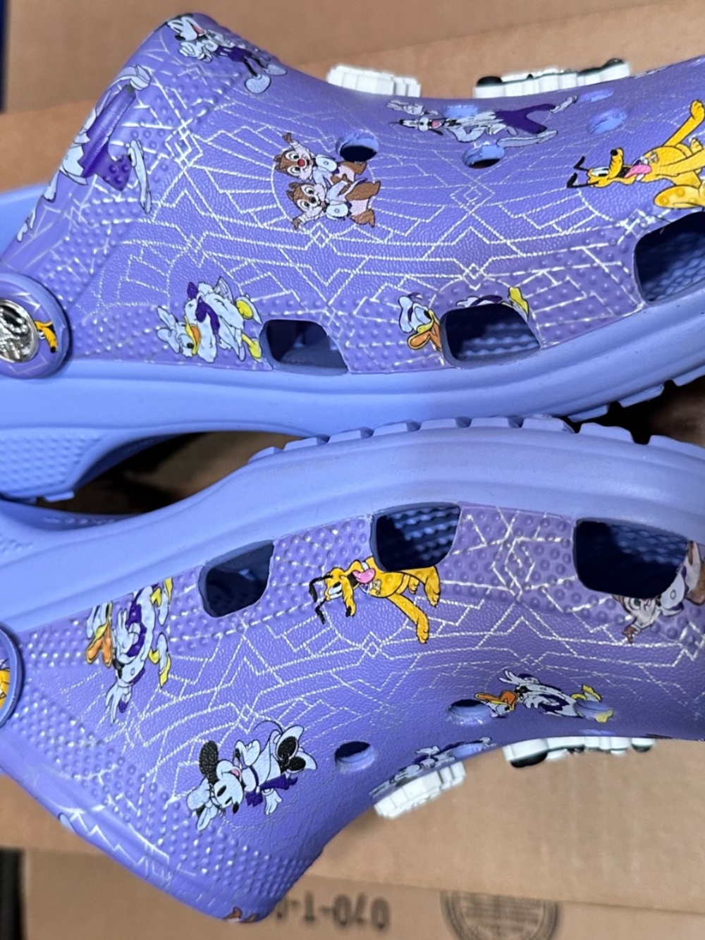 Disney 100th Anniversary Edition Crocs featuring a purple color and iconic Micke - Picture 4 of 4